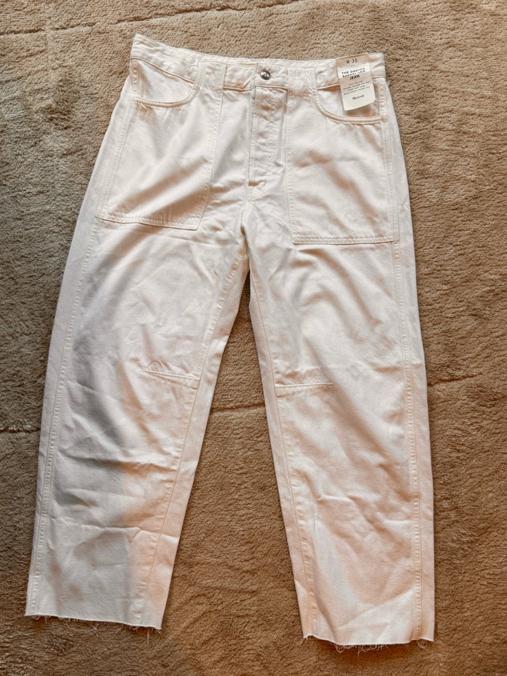 Madewell Slim Straight Men's Jeans in White